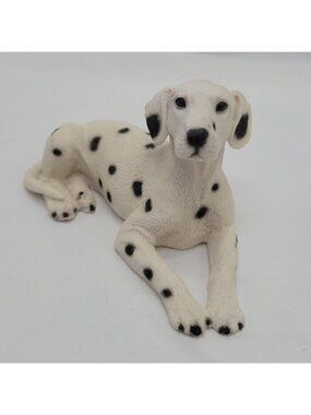 Vtg 1988 Castagna Dalmatian Dog Figurine Made In Italy Hand-Painted Resin 4.5" 1